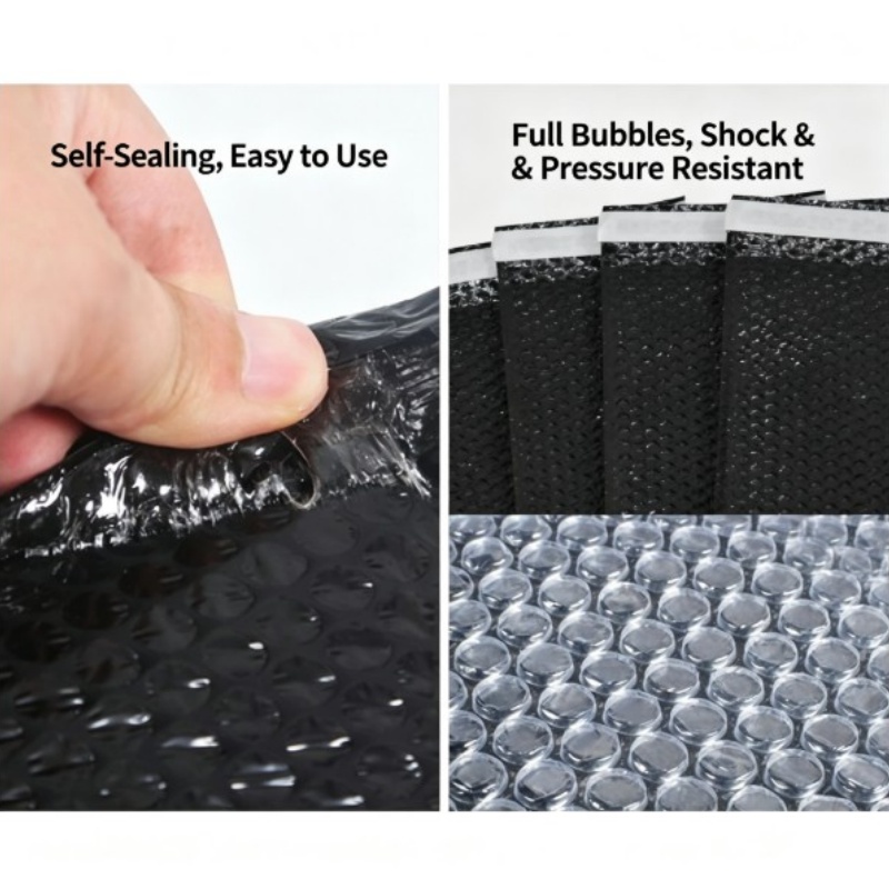 100個入り、黒色の自己接着式、密閉可能、防水性のあるギフト - Food Storage Bag のレビューと価格