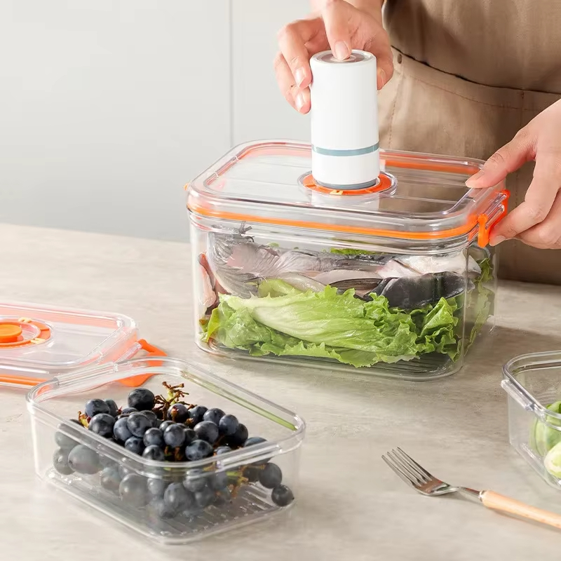 真空保存ボックス 冷蔵庫 密閉容器 電子レンジ対応 透明食品 - Food Storage Meals のレビューと価格