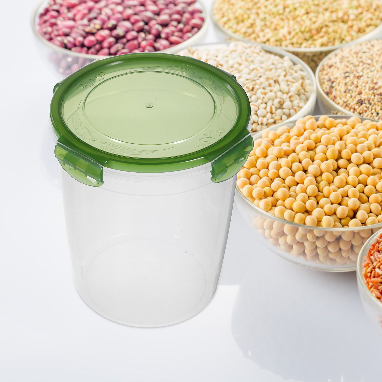 密閉式の食品保存容器2個セット。PP製プラスチック製で、コー - Food Storage Containers のレビューと価格