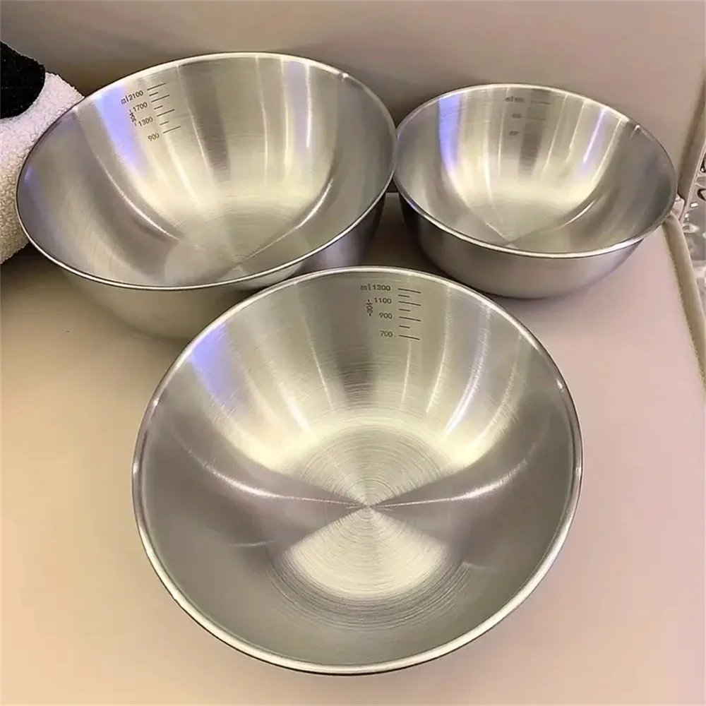 2026年製、ステンレス製ミキシングボウルセット。目盛り付き - Food Storage Meals のレビューと価格