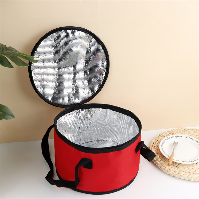 丸型再利用可能断熱キャセロールバッグ、ピザバッグ、保温機能付 - Food Storage Bag のレビューと価格