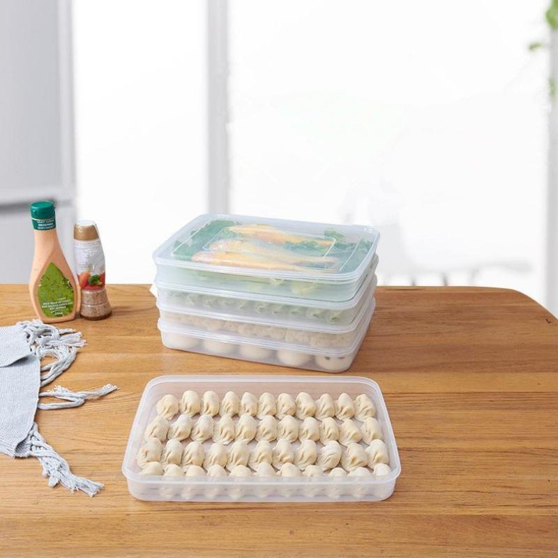 餃子、果物、野菜、肉、ケーキ用キッチン収納ボックス、冷蔵庫オ - Food Storage With Dividers のレビューと価格