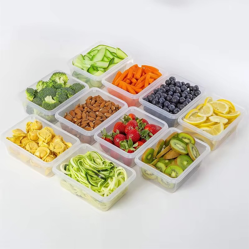 BPAフリーのキッチン用保存容器10個セット。各容器の容量は - Food Storage Labels のレビューと価格